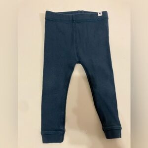 Zara Kids Girls 9-12 Months Navy Ribbed Leggings